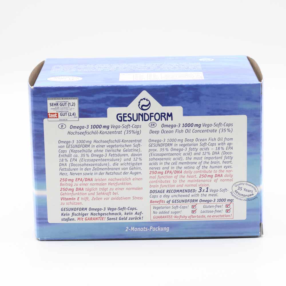 GESUNDFORM Omega-3 1.000 mg Kapseln GESUNDFORM Omega-3 1.000 mg Kapseln