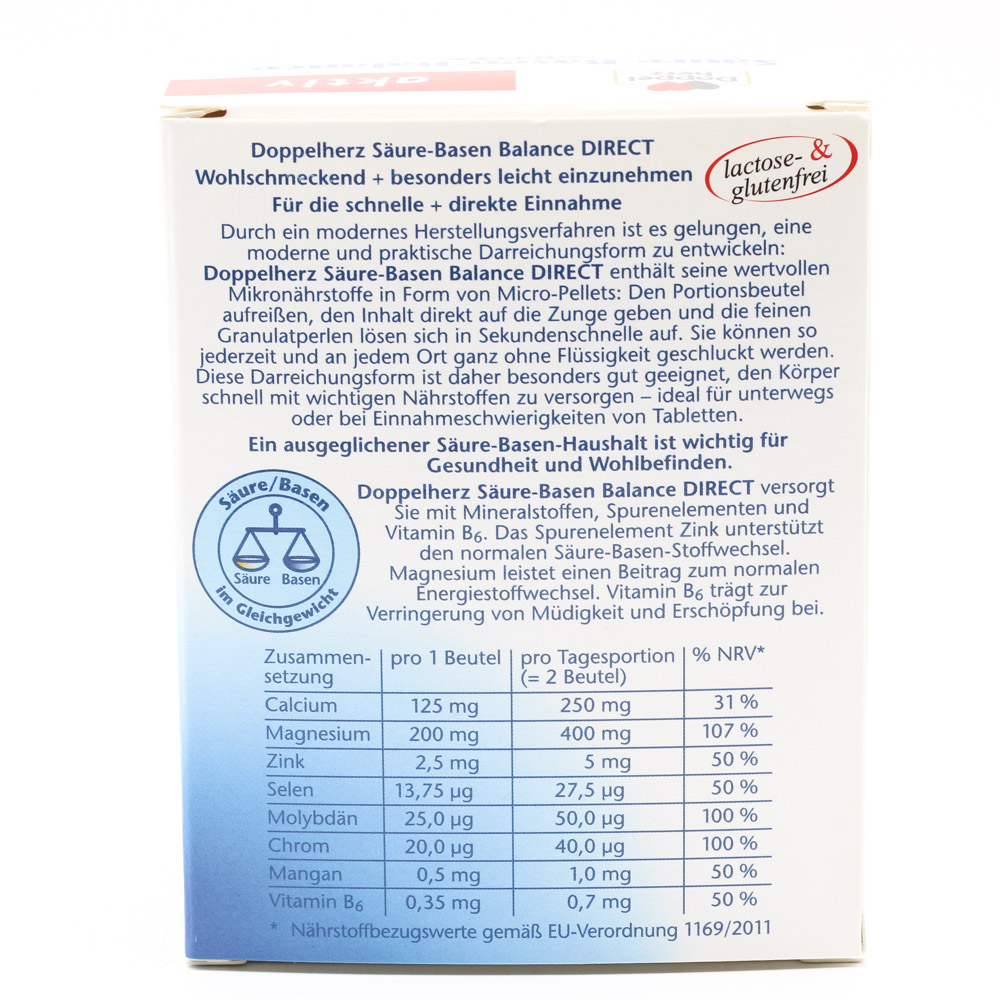 DOPPELHERZ Säure-Basen Balance DIRECT Pellets DOPPELHERZ Säure-Basen Balance DIRECT Pellets