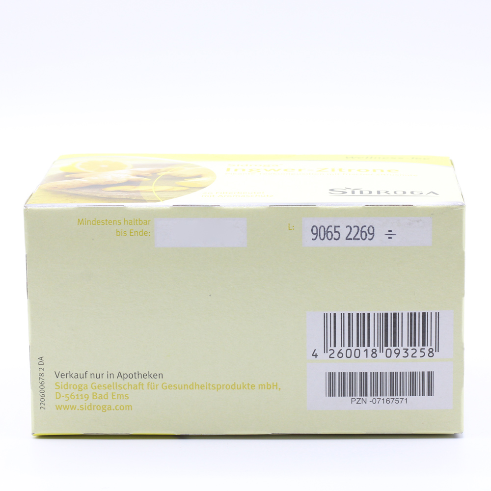 SIDROGA Wellness Ingwer-Zitrone Tee Filterbeutel SIDROGA Wellness Ingwer-Zitrone Tee Filterbeutel