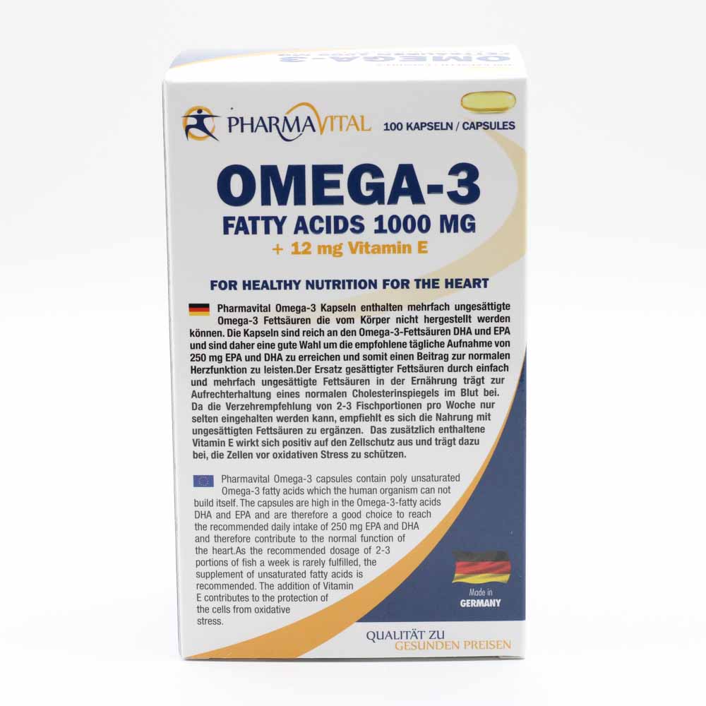 OMEGA-3 FETTSÄUREN 1000 mg+12 mg Vit.E Kapseln OMEGA-3 FETTSÄUREN 1000 mg+12 mg Vit.E Kapseln