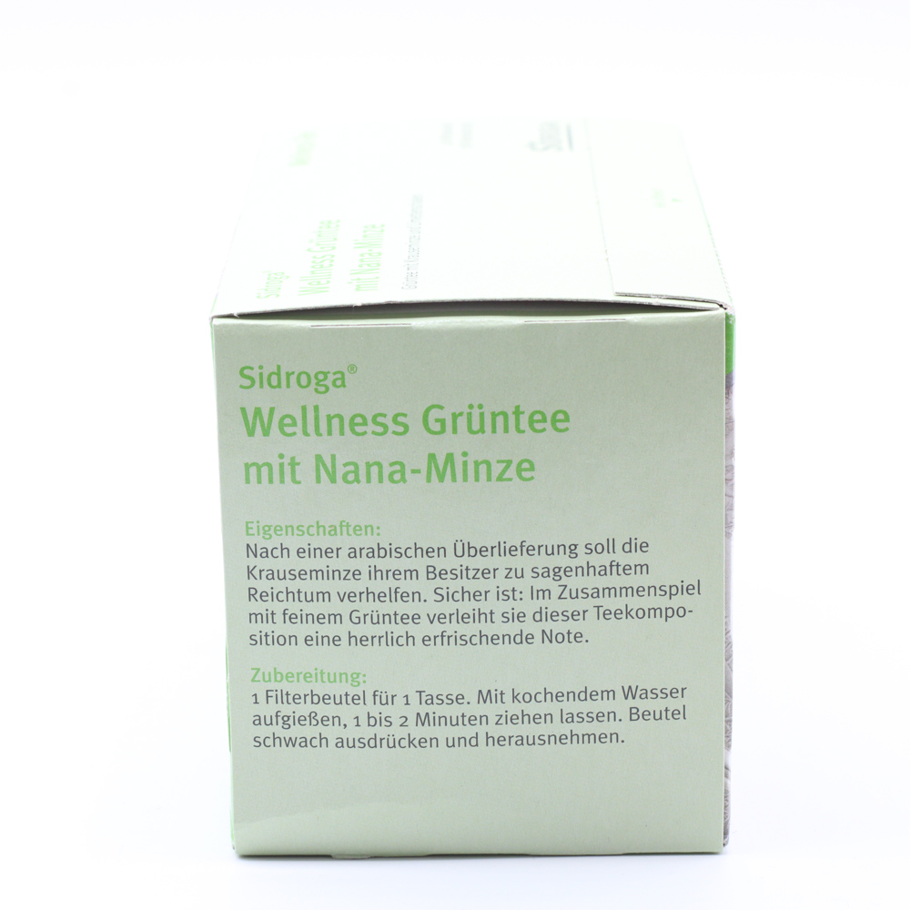 SIDROGA Wellness Grüntee m. Nana-Minze Filterb. SIDROGA Wellness Grüntee m. Nana-Minze Filterb.