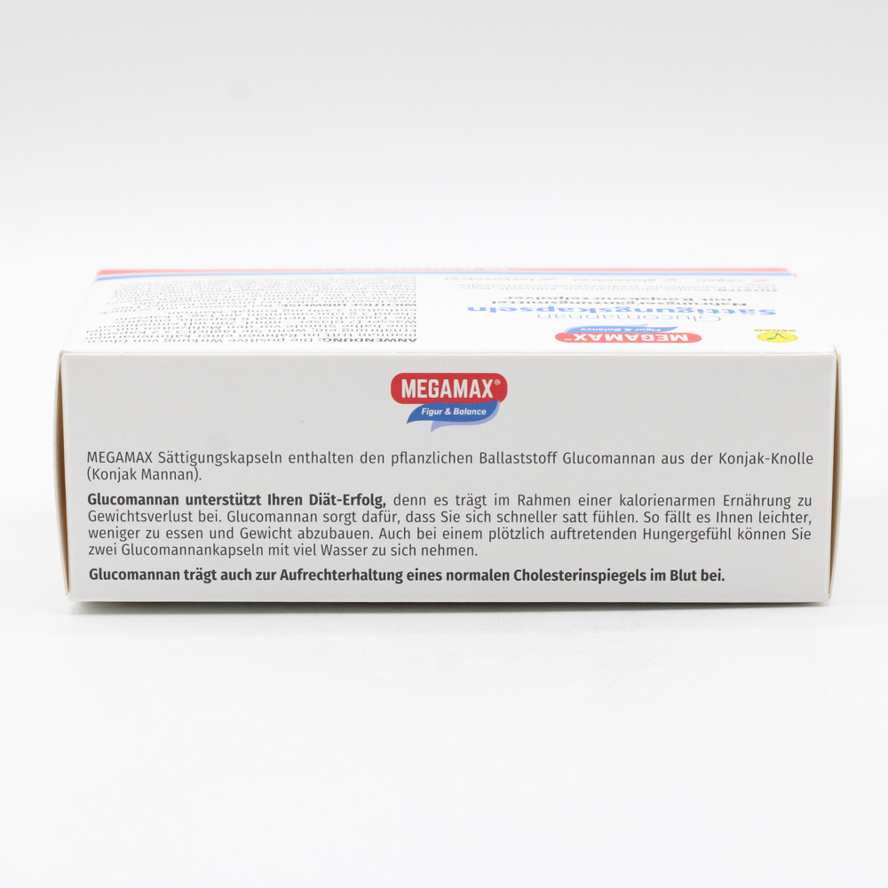 MEGAMAX Sättigungskapseln Glucomannan MEGAMAX Sättigungskapseln Glucomannan