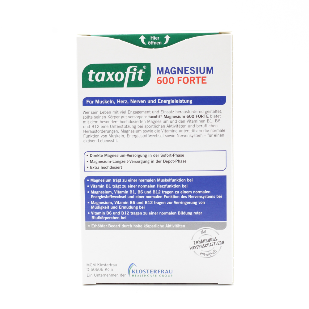TAXOFIT Magnesium 600 FORTE Depot Tabletten TAXOFIT Magnesium 600 FORTE Depot Tabletten