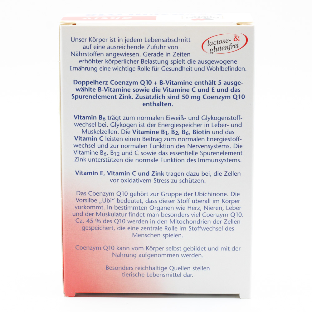 DOPPELHERZ Coenzym Q10+B Vitamine Kapseln DOPPELHERZ Coenzym Q10+B Vitamine Kapseln
