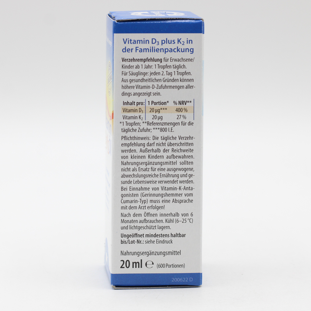 VITAMIN D3K2 Öl 800 I.E.+20 μg D3+K2 Dr.Jacob's VITAMIN D3K2 Öl 800 I.E.+20 μg D3+K2 Dr.Jacob's