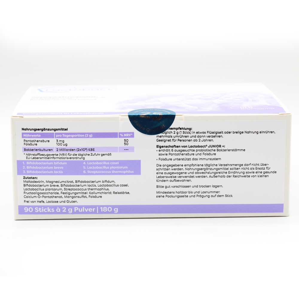 LACTOBACT Junior+ 90-Tage-Packung Beutel LACTOBACT Junior+ 90-Tage-Packung Beutel