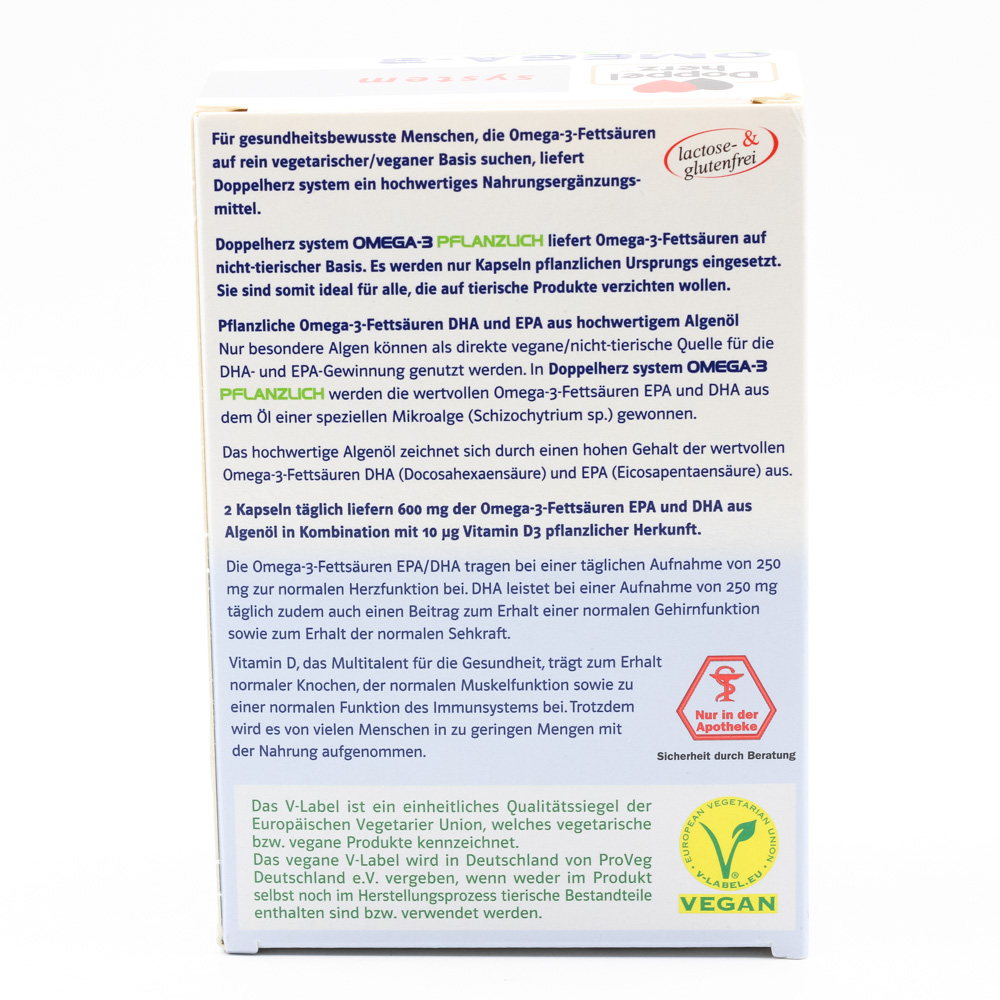 DOPPELHERZ Omega-3 pflanzlich system Kapseln DOPPELHERZ Omega-3 pflanzlich system Kapseln