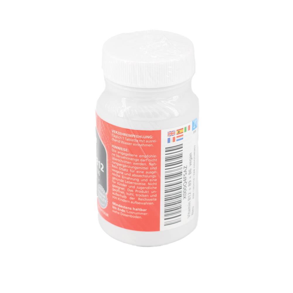 VITAMIN B12 1000 μg hochdos.+B9+B6 vegan Tabletten VITAMIN B12 1000 μg hochdos.+B9+B6 vegan Tabletten