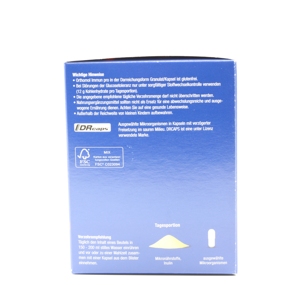 ORTHOMOL Immun pro Granulat/Kapseln Kombipack. ORTHOMOL Immun pro Granulat/Kapseln Kombipack.