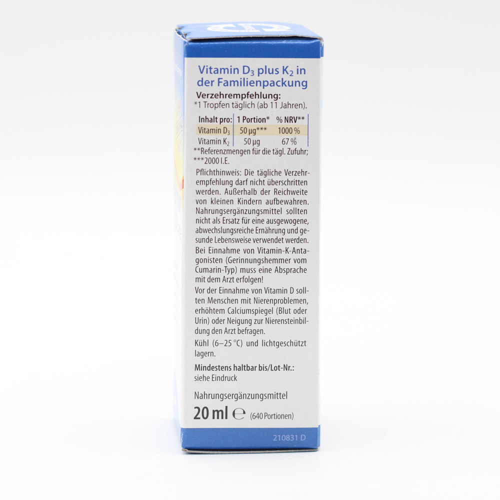 VITAMIN D3K2 Öl forte 2000 I.E. D3+K2 Dr.Jacob's VITAMIN D3K2 Öl forte 2000 I.E. D3+K2 Dr.Jacob's