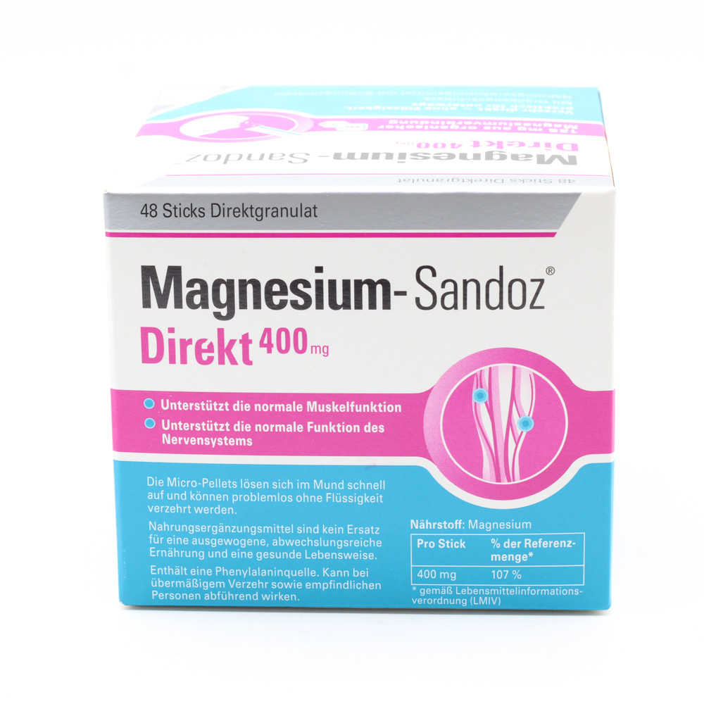 MAGNESIUM SANDOZ Direkt 400 mg Sticks MAGNESIUM SANDOZ Direkt 400 mg Sticks