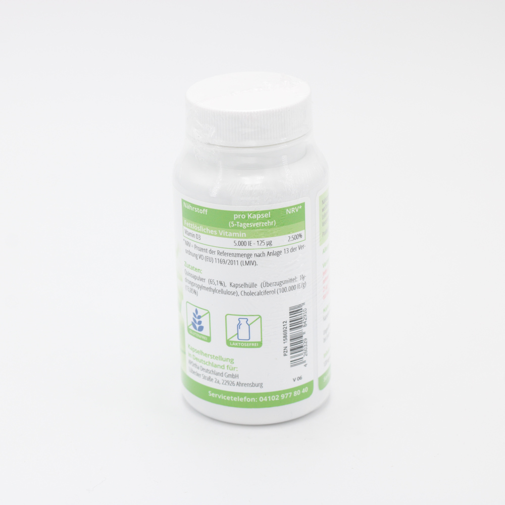 VITAMIN D3 5.000 I.E. 125 μg Kapseln VITAMIN D3 5.000 I.E. 125 μg Kapseln