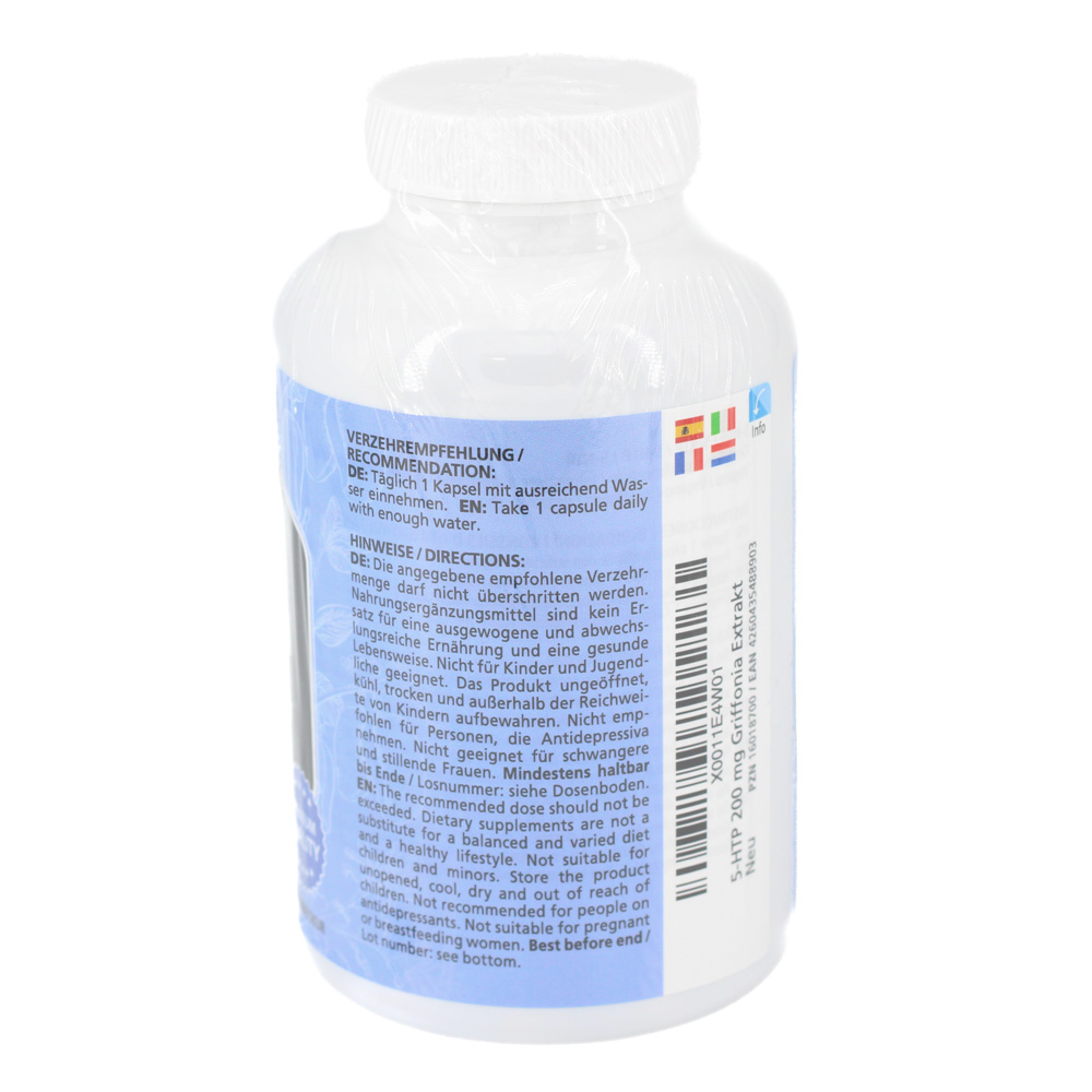5-HTP 200 mg Griffonia Extrakt hochdos.vegan Kaps. 5-HTP 200 mg Griffonia Extrakt hochdos.vegan Kaps.