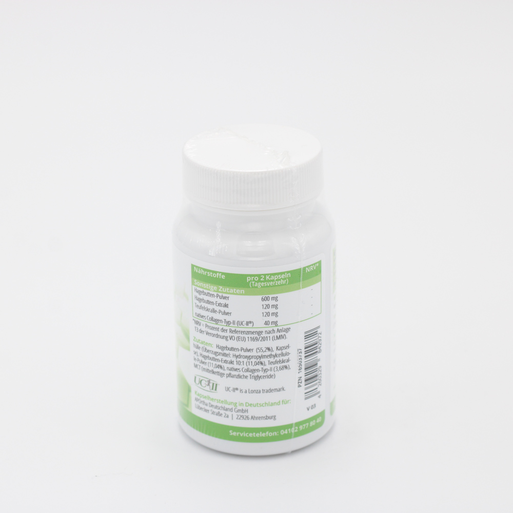 COLLAGEN TYP-II nativ UC-II Hagebutte+Teufelskral. COLLAGEN TYP-II nativ UC-II Hagebutte+Teufelskral.