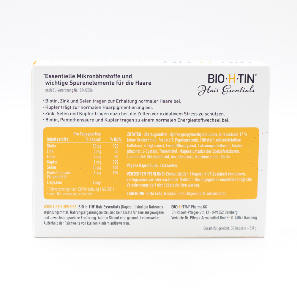 BIO-H-TIN Hair Essentials Mikronährstoff-Kapseln BIO-H-TIN Hair Essentials Mikronährstoff-Kapseln