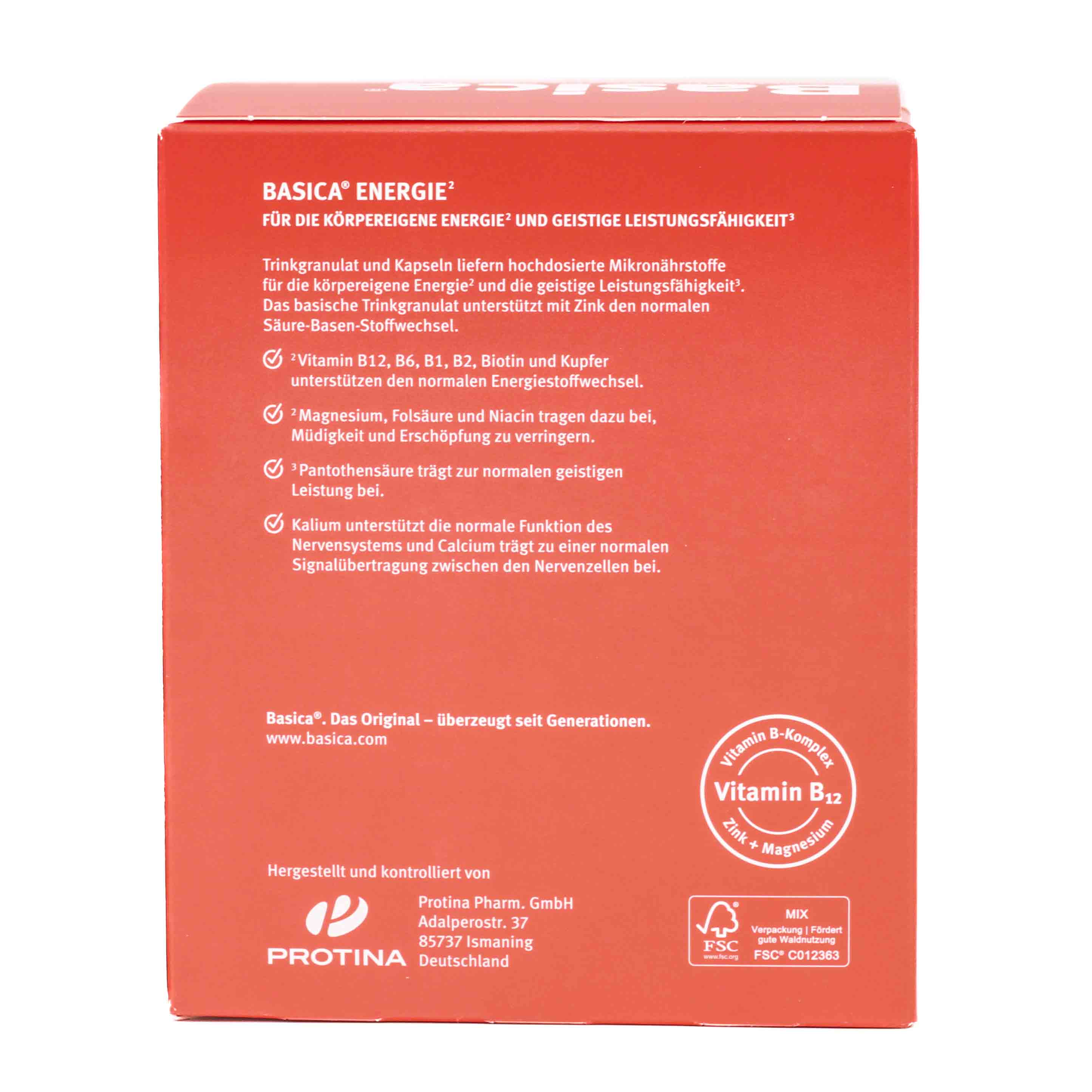BASICA Energie Trinkgranulat+Kapseln f.30 Tage Kpg BASICA Energie Trinkgranulat+Kapseln f.30 Tage Kpg