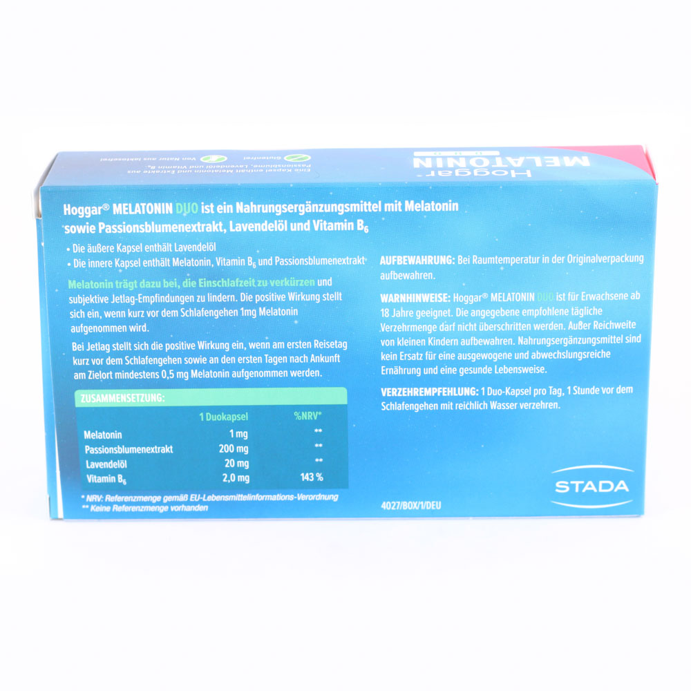 HOGGAR Melatonin DUO Einschlaf-Kapseln HOGGAR Melatonin DUO Einschlaf-Kapseln