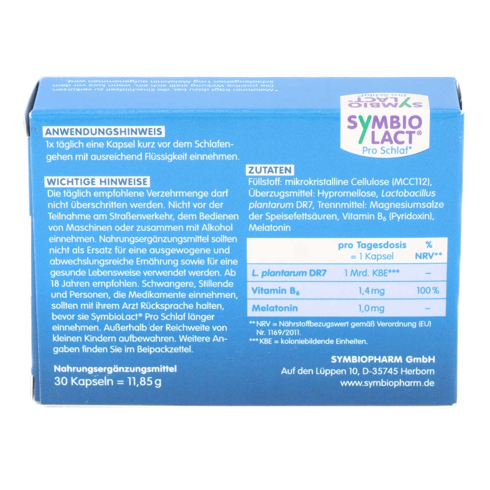 SYMBIOLACT Pro Schlaf Kapseln SYMBIOLACT Pro Schlaf Kapseln