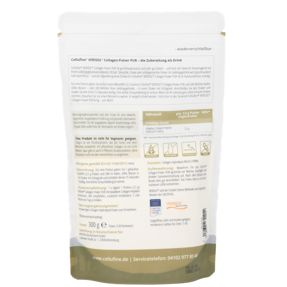 CELLUFINE VERISOL Collagen-Pulver PUR CELLUFINE VERISOL Collagen-Pulver PUR