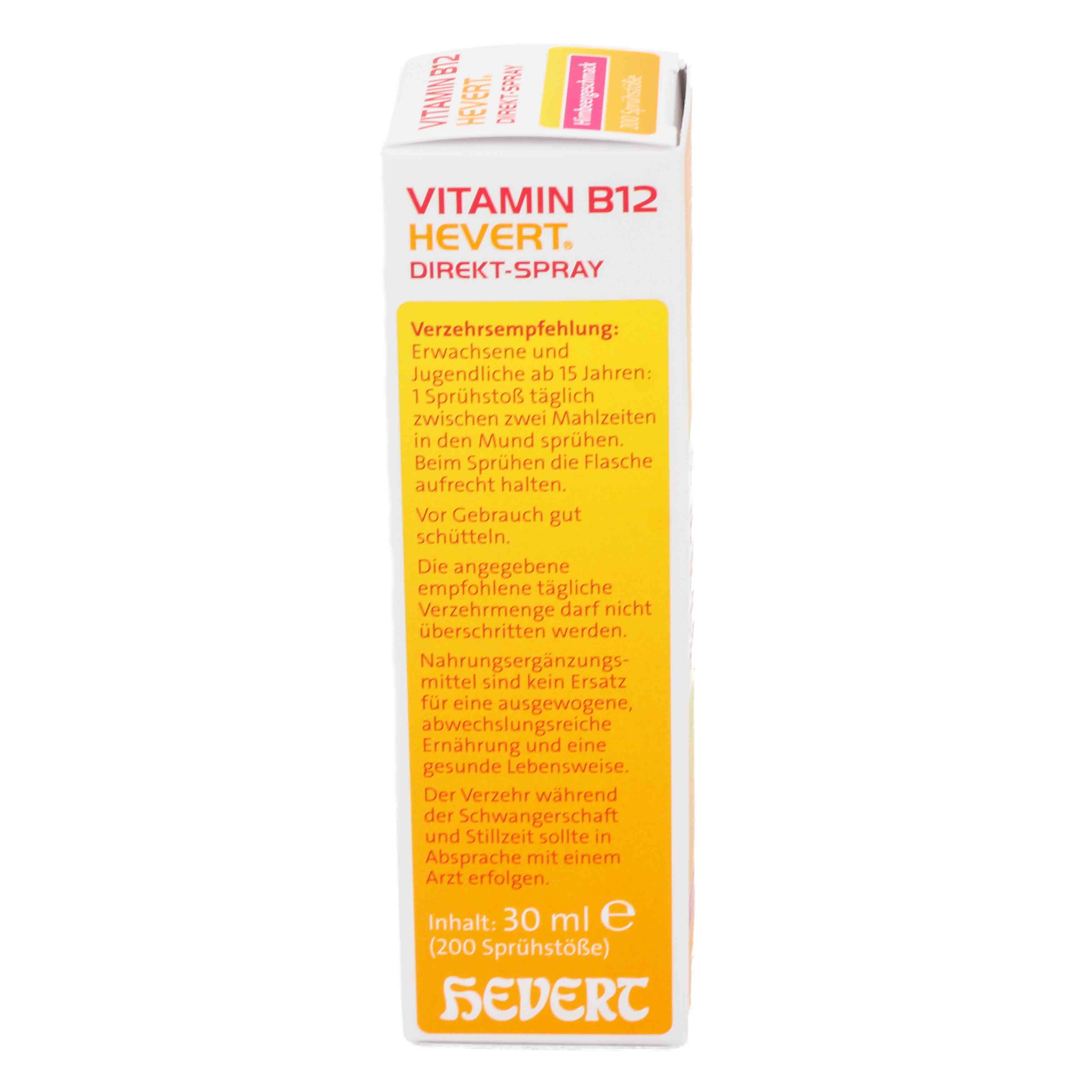 VITAMIN B12 HEVERT Direkt-Spray VITAMIN B12 HEVERT Direkt-Spray