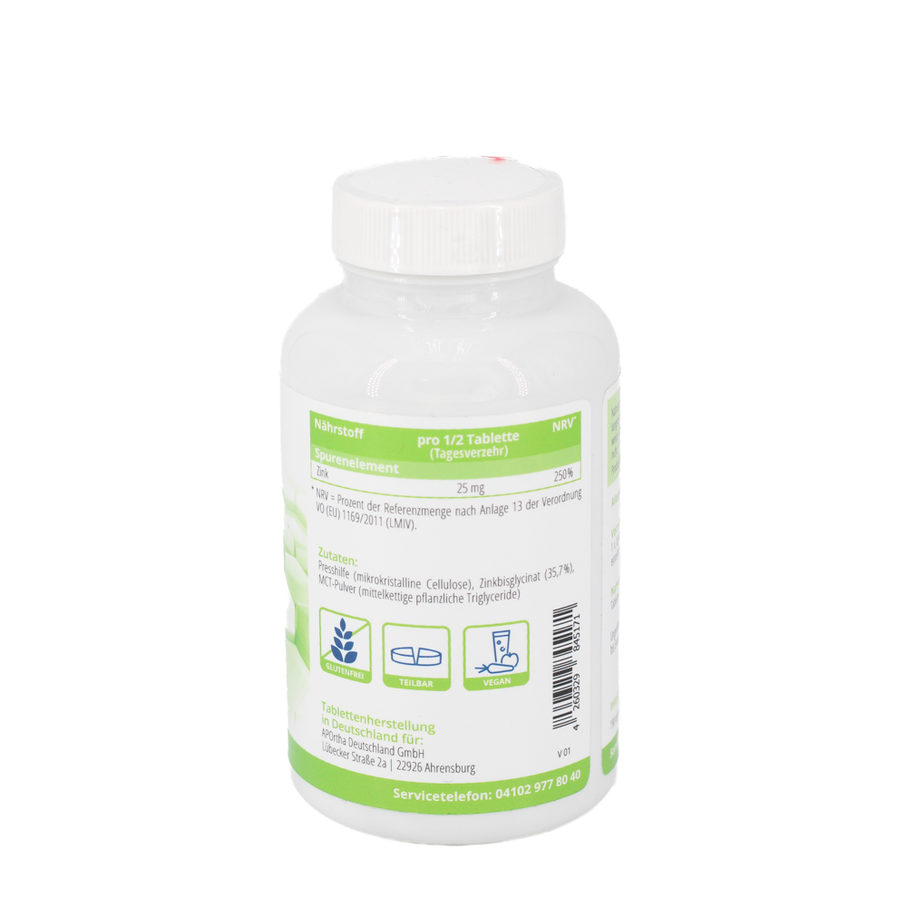 APORTHA Zink 50 Zinkbisglycinat vegan Tabletten APORTHA Zink 50 Zinkbisglycinat vegan Tabletten