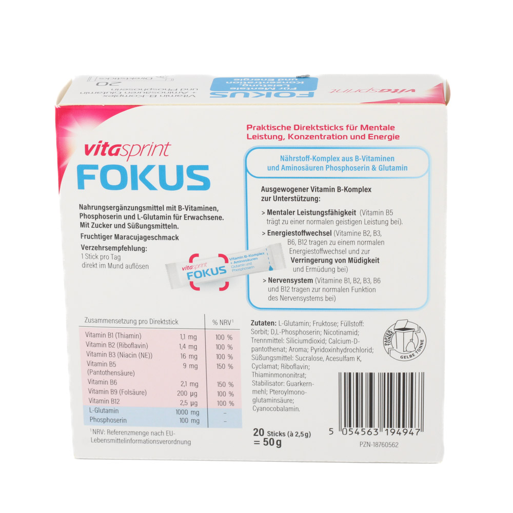 VITASPRINT Fokus Direktsticks VITASPRINT Fokus Direktsticks