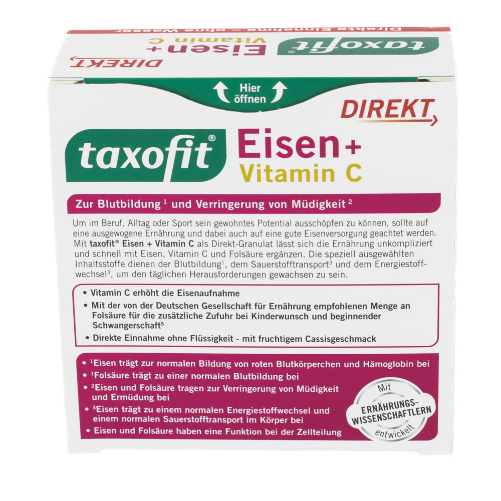 TAXOFIT Eisen+Vitamin C Direkt Granulat TAXOFIT Eisen+Vitamin C Direkt Granulat