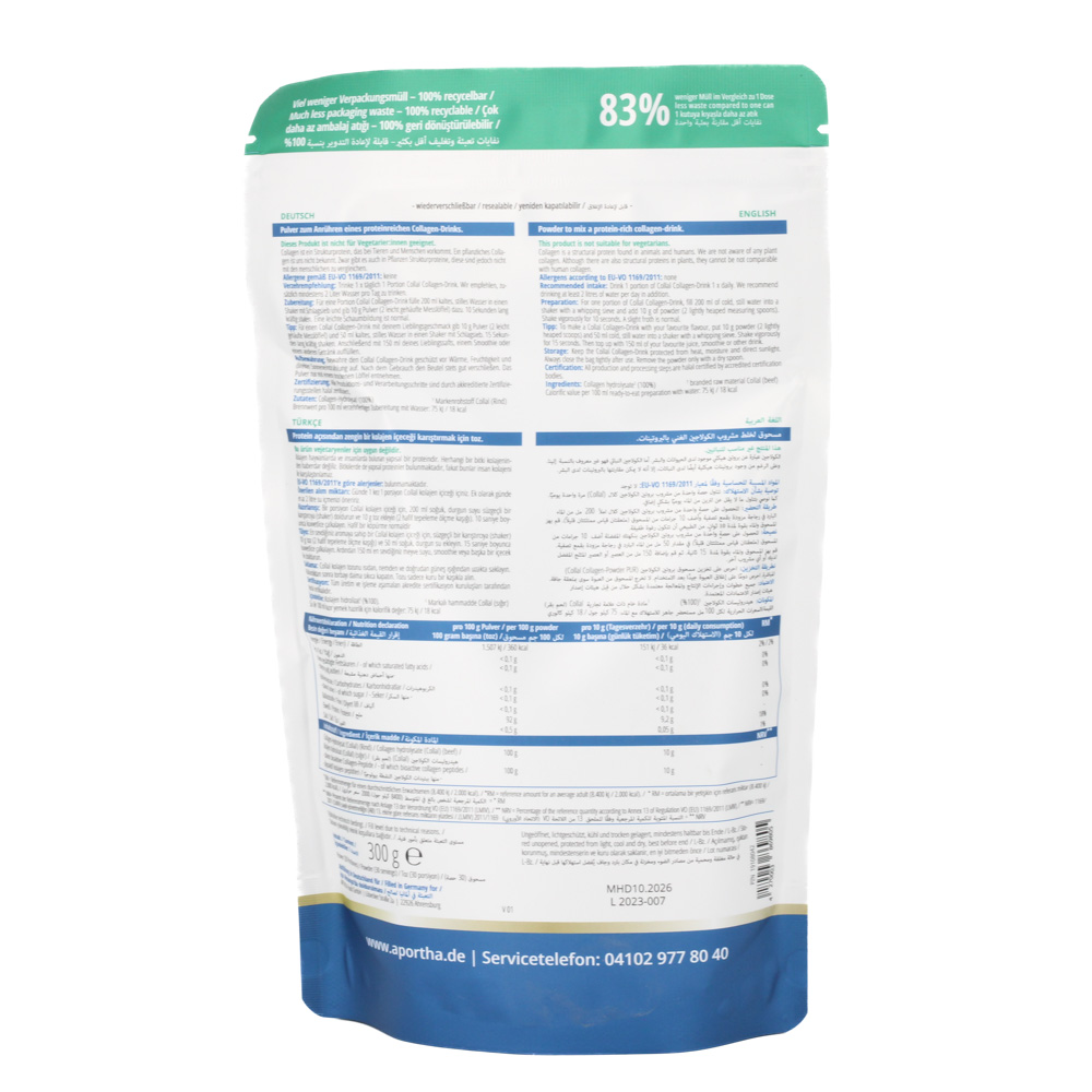 COLLAL Halal-Collagen beauty Doypack Pulver COLLAL Halal-Collagen beauty Doypack Pulver
