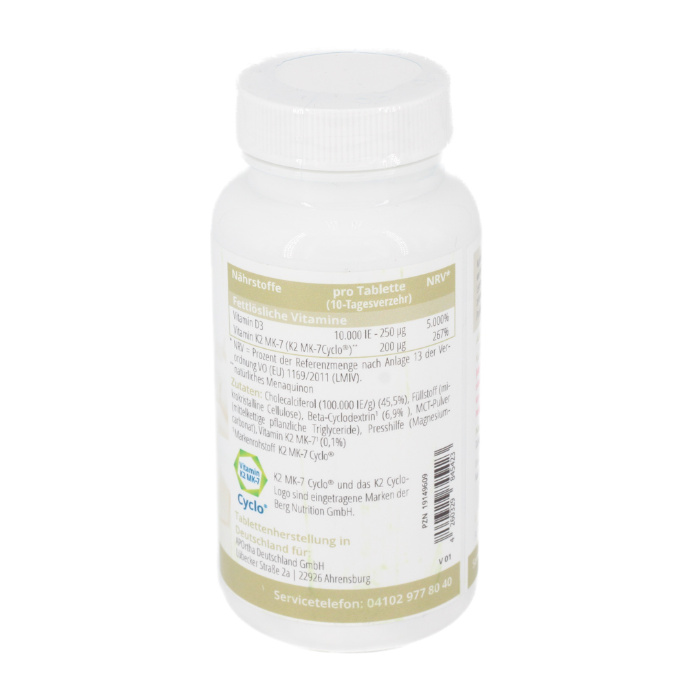 CELLUFINE Vit.D3 10.000 IE+Natto K2 MK7 Cyc.200μg CELLUFINE Vit.D3 10.000 IE+Natto K2 MK7 Cyc.200μg