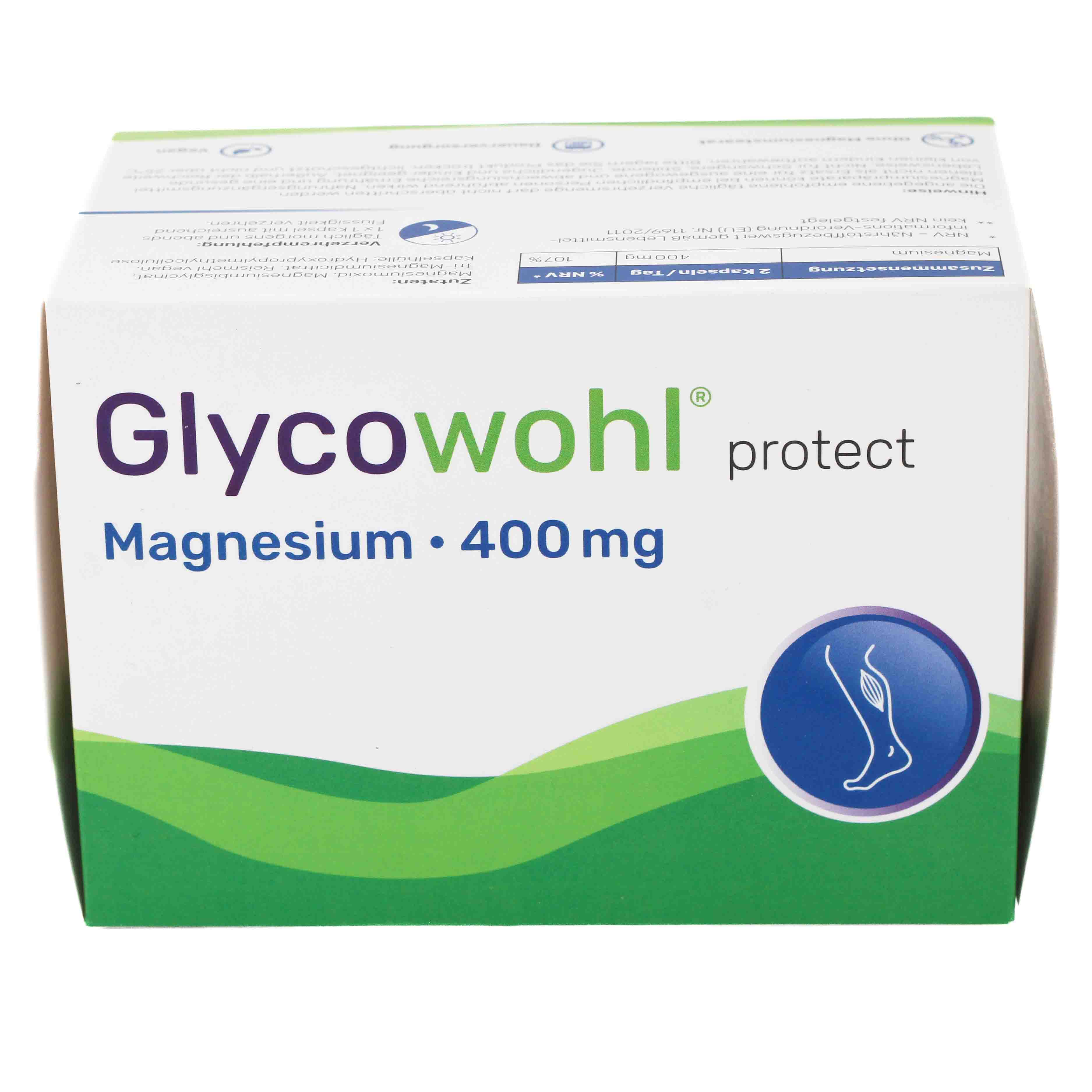 GLYCOWOHL Magnesium 400 mg hochdosiert vegan Kaps. GLYCOWOHL Magnesium 400 mg hochdosiert vegan Kaps.