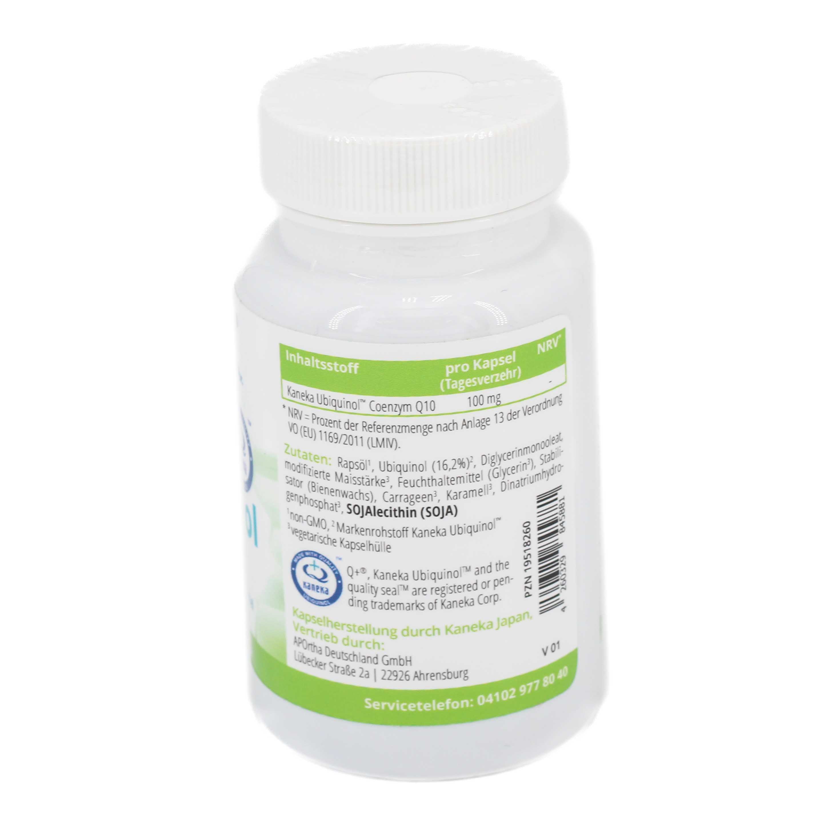 APORTHA Kaneka Ubiquinol 100mg Coenzym Q10 veg.Kps APORTHA Kaneka Ubiquinol 100mg Coenzym Q10 veg.Kps