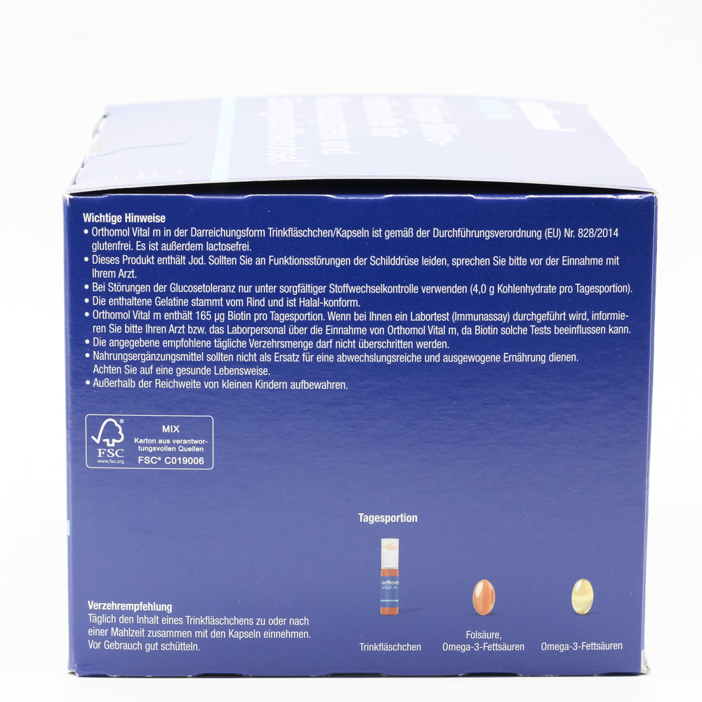 ORTHOMOL Vital M Trinkfläschchen/Kaps.Kombipack. ORTHOMOL Vital M Trinkfläschchen/Kaps.Kombipack.