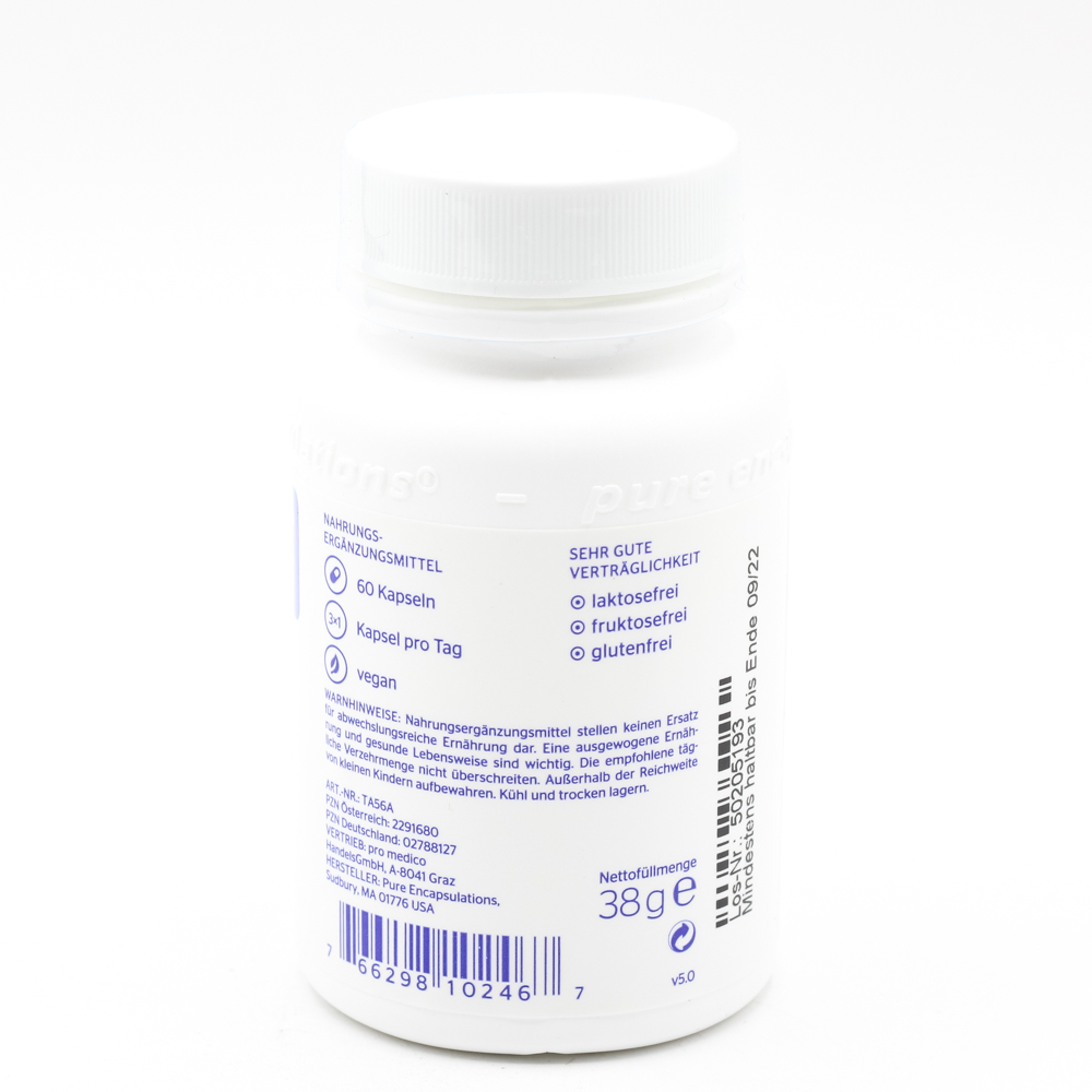PURE ENCAPSULATIONS Taurin Kapseln PURE ENCAPSULATIONS Taurin Kapseln