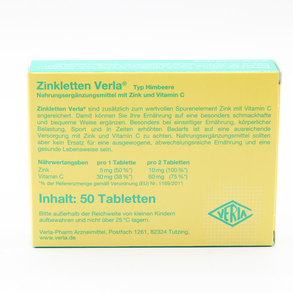 ZINKLETTEN Verla Himbeere Lutschtabletten ZINKLETTEN Verla Himbeere Lutschtabletten