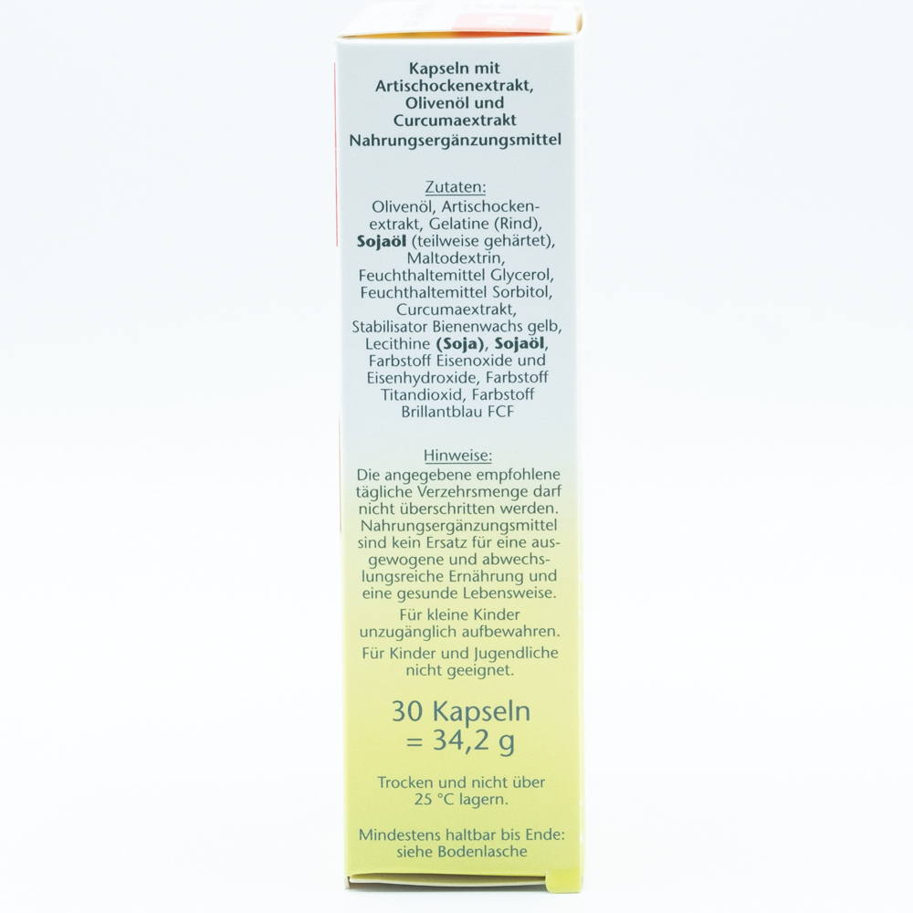 DOPPELHERZ Artischocke Curcuma+Olivenöl Kapseln DOPPELHERZ Artischocke Curcuma+Olivenöl Kapseln