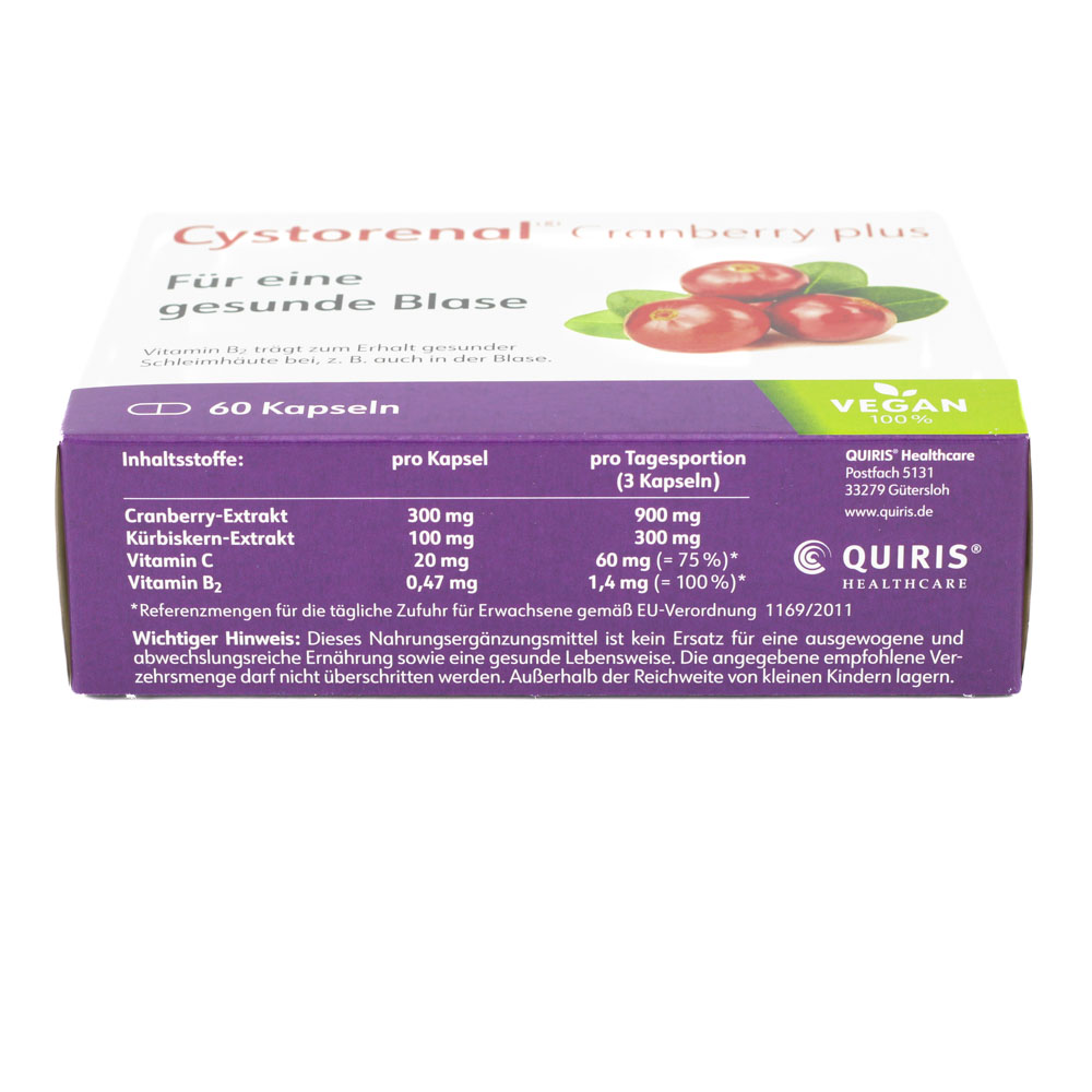 CYSTORENAL Cranberry plus Kapseln CYSTORENAL Cranberry plus Kapseln