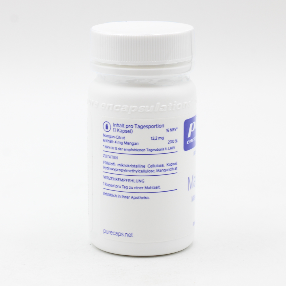 PURE ENCAPSULATIONS Mangan Mangancitrat Kapseln PURE ENCAPSULATIONS Mangan Mangancitrat Kapseln