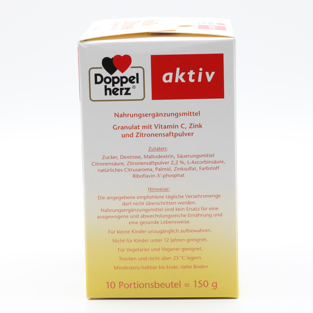 DOPPELHERZ heiße Zitrone Vitamin C+Zink Granulat DOPPELHERZ heiße Zitrone Vitamin C+Zink Granulat