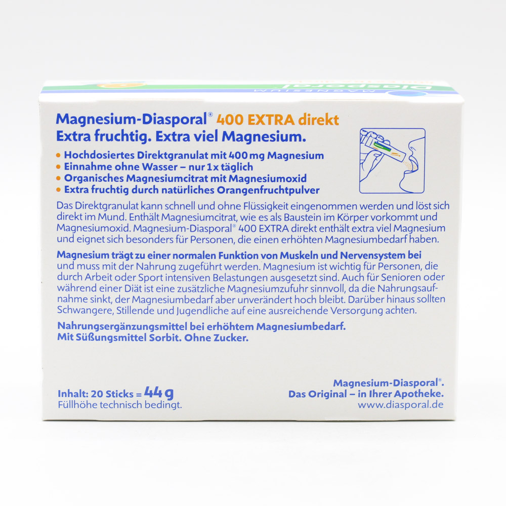 MAGNESIUM DIASPORAL 400 Extra direkt Granulat MAGNESIUM DIASPORAL 400 Extra direkt Granulat