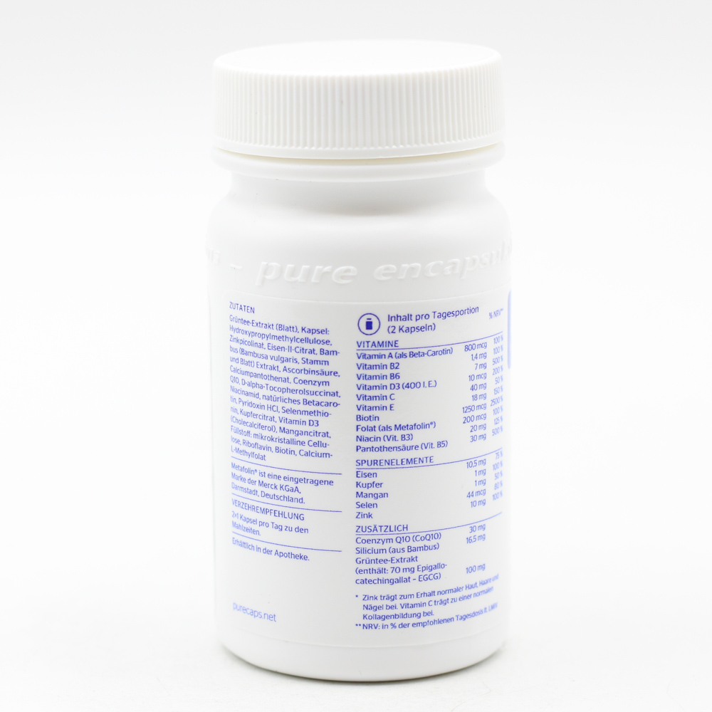 PURE ENCAPSULATIONS Haut-Haare-Nägel Pure 365 Kps. PURE ENCAPSULATIONS Haut-Haare-Nägel Pure 365 Kps.