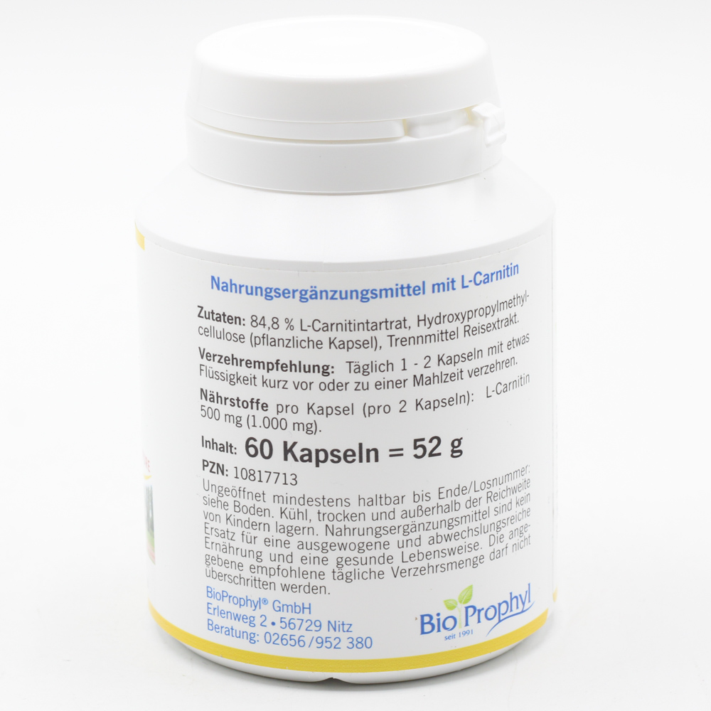 L-CARNITIN 500 Carnipure 500 mg L-Carnitin Kapseln L-CARNITIN 500 Carnipure 500 mg L-Carnitin Kapseln