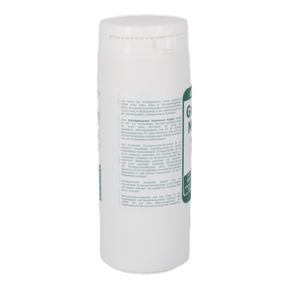 GRÜNLIPPMUSCHEL 500 mg Konzentrat Kapseln GRÜNLIPPMUSCHEL 500 mg Konzentrat Kapseln