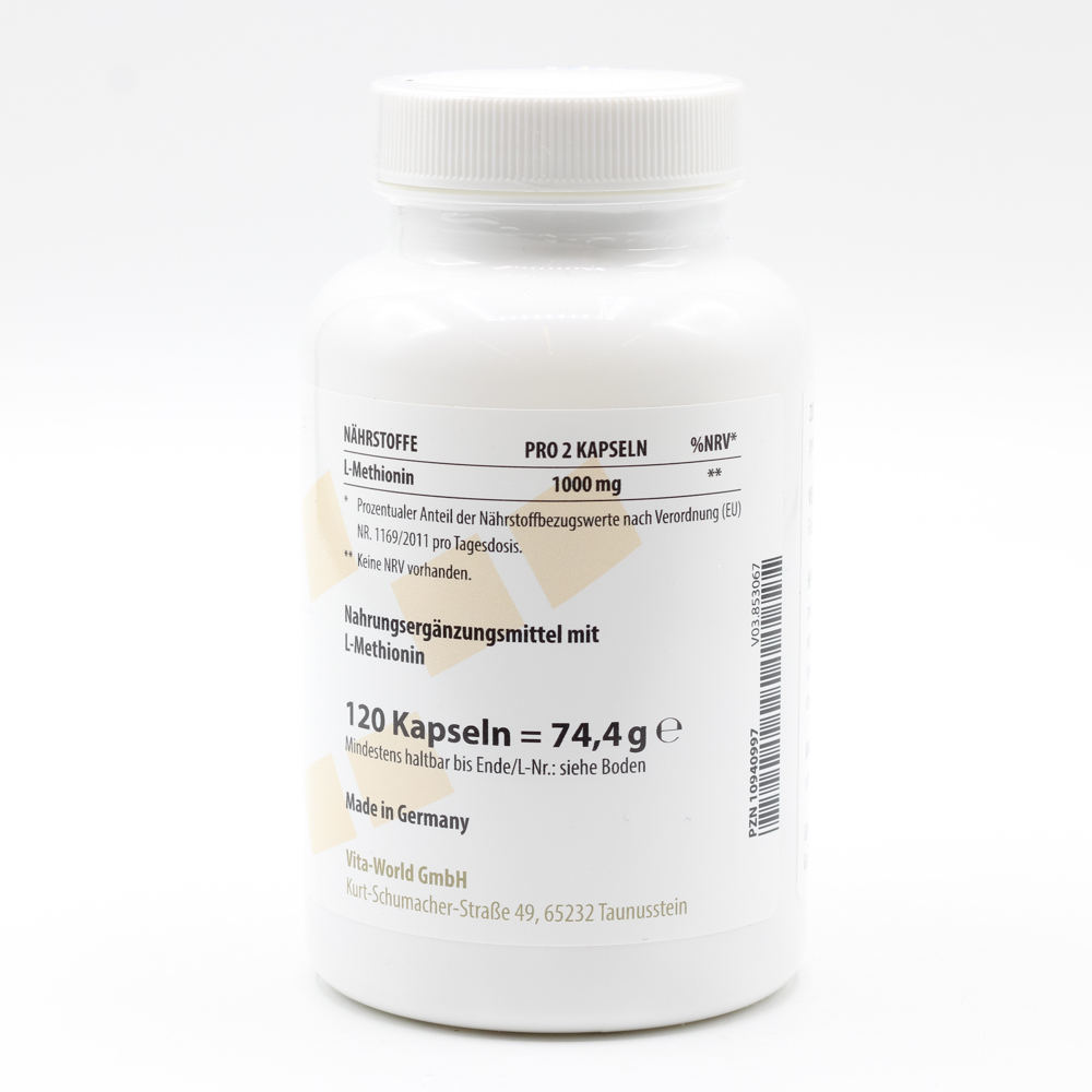 METHIONIN 500 mg Kapseln METHIONIN 500 mg Kapseln