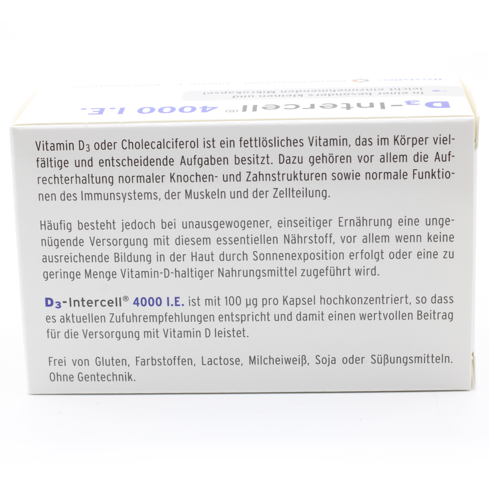 D3-INTERCELL 4.000 I.E. Kapseln D3-INTERCELL 4.000 I.E. Kapseln