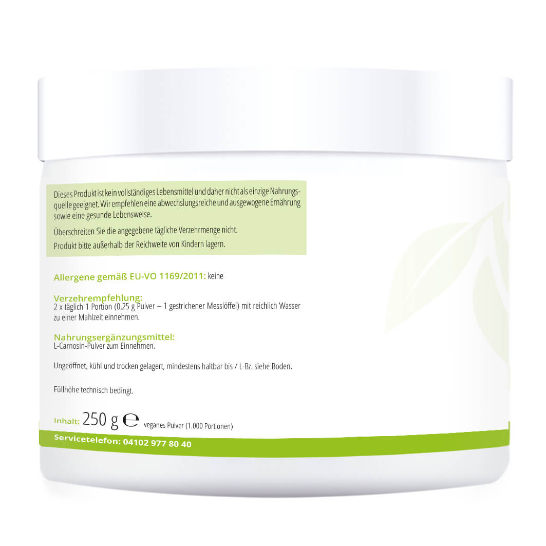 APORTHA L-Carnosin vegetarisch Pulver APORTHA L-Carnosin vegetarisch Pulver