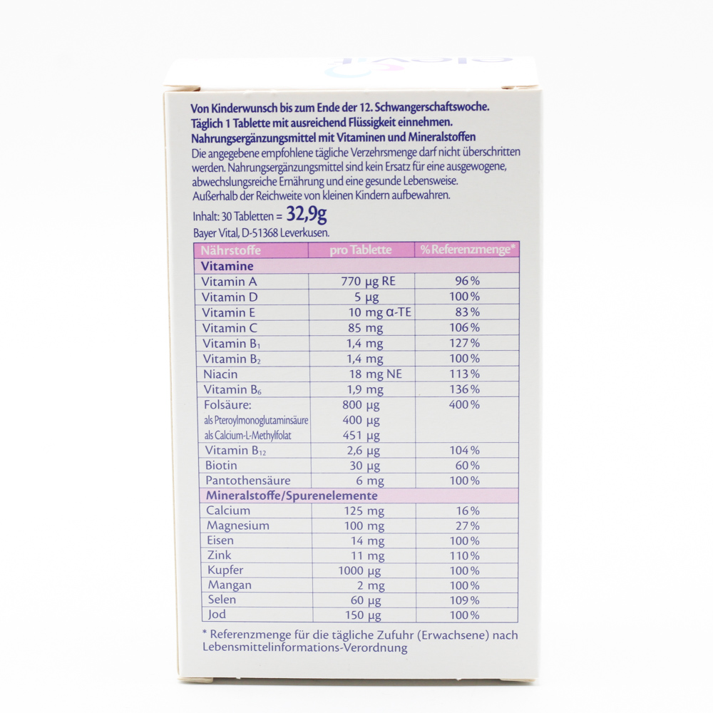 ELEVIT 1 Kinderwunsch & Schwangerschaft Tabletten ELEVIT 1 Kinderwunsch & Schwangerschaft Tabletten