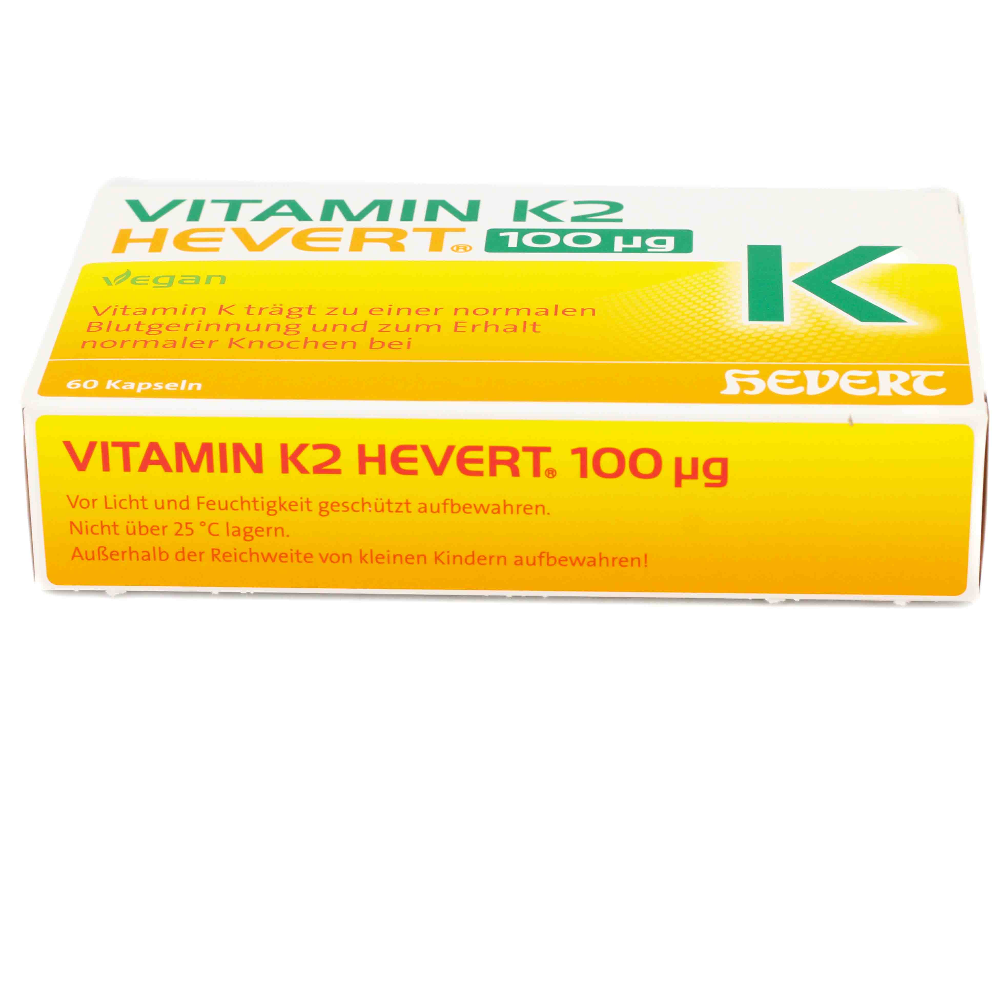 VITAMIN K2 HEVERT 100 μg Kapseln VITAMIN K2 HEVERT 100 μg Kapseln