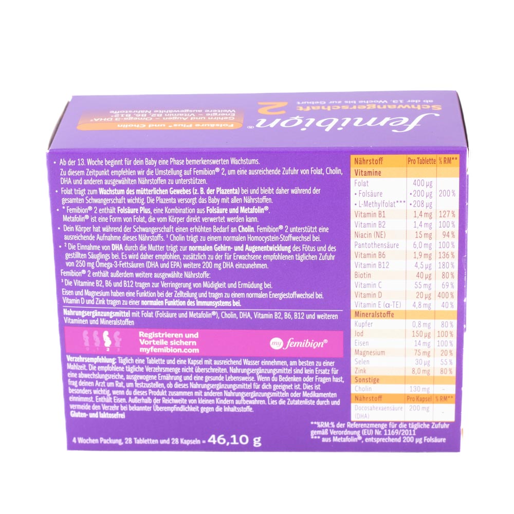 FEMIBION 2 Schwangerschaft Kombipackung FEMIBION 2 Schwangerschaft Kombipackung