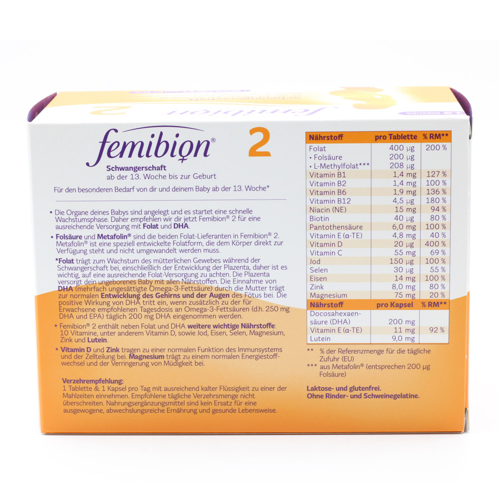 FEMIBION 2 Schwangerschaft Kombipackung FEMIBION 2 Schwangerschaft Kombipackung