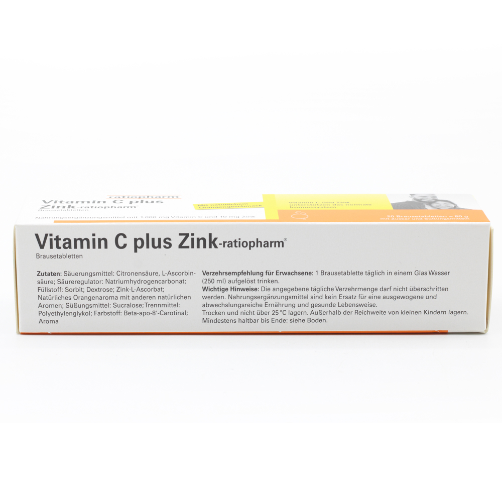 VITAMIN C PLUS Zink-ratiopharm Brausetabletten VITAMIN C PLUS Zink-ratiopharm Brausetabletten